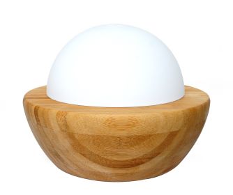 Ultrasonic Aroma Diffuser/Humidifier with Bamboo Base (Sphere)