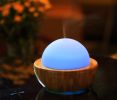 Ultrasonic Aroma Diffuser/Humidifier with Bamboo Base (Sphere)