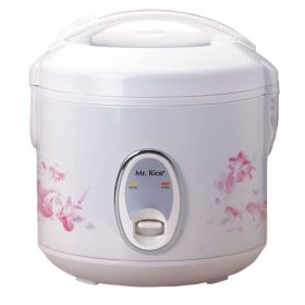 6 Cups Rice Cooker, White