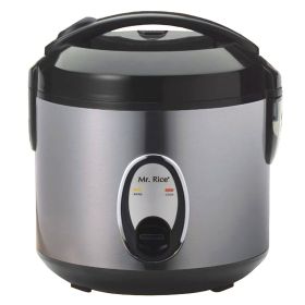 6-cups Rice Cooker with Stainless Body