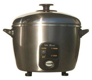 3-cups Stainless Steel Rice Cooker / Steamer