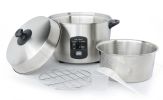 10-cups Stainless Steel Rice Cooker / Steamer