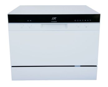 Countertop Dishwasher with Delay Start in White