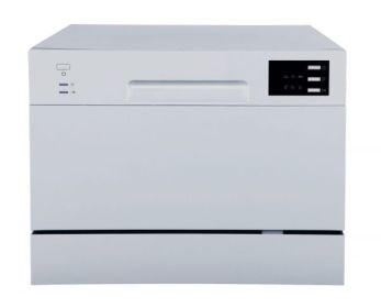 Countertop Dishwasher with Delay Start & LED - Silver