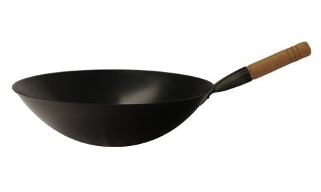 17′ Cool Roll Iron Wok, handle (Induction ready)