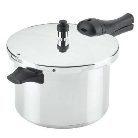 6-Quart Aluminum Stovetop Pressure Cooker, 15 PSI