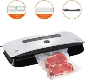 Food Vacuum Sealer Machine Strong Suction Power Dry and Moist Mode Starter Kit for Food Preservation and Sous Vide