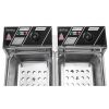 EH82 5000W MAX 110V 12.7QT/12L Stainless Steel Double Cylinder Electric Fryer US Plug