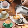 Milk Frother and Steamer, Electric Milk Warmer with Touch Screen, BIZEWO 4 IN 1 Automatic Stainless Steel Steamer for Coffee , Latte, Hot Chocolates