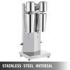 Milkshake Maker Kit, Stainless Steel Electric Milkshake Maker, 180W Milkshake Machine, Double Head Classic Milkshake Maker with 800ml Cup