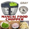 Hand Pull Chopper Vegetable Fruit Cutter Food Onion Veggie Dicer Slicer Kitchen