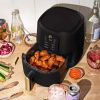 3 Qt Air Fryer with TurboCrisp Technology, Black Sesame by Drew Barrymore