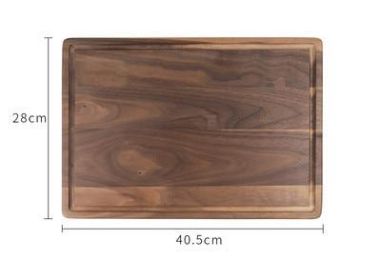 Black Walnut Wood Cutting Board Creative Whole Tray Fruit Chopping Cutting Board Wood Chopping Blocks For Kitchen (Shape: Rectangula L)